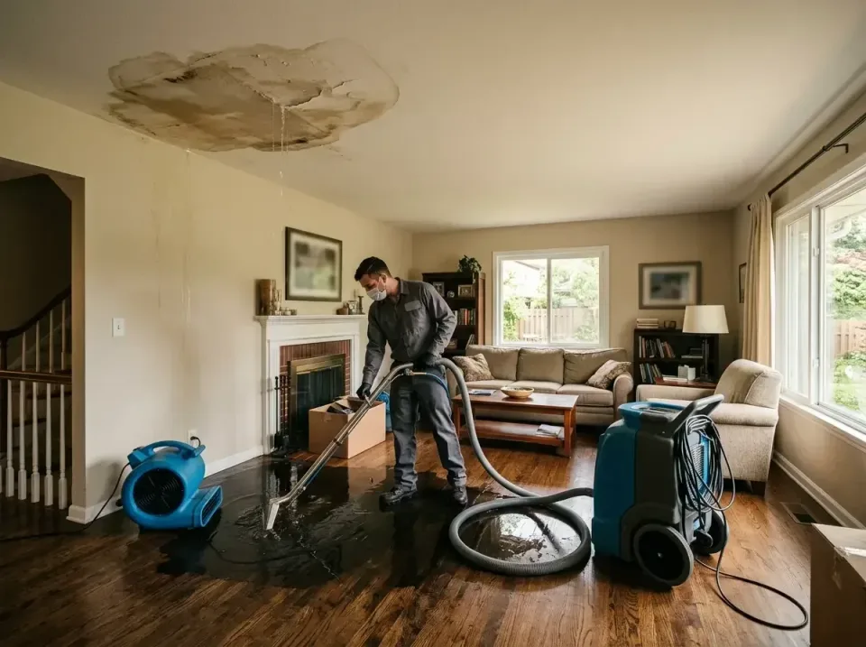 attic-pipe-burst-ceiling-drip-008 — frequently asked questions, Water Damage Restoration & Carpet Care in Denton, MD